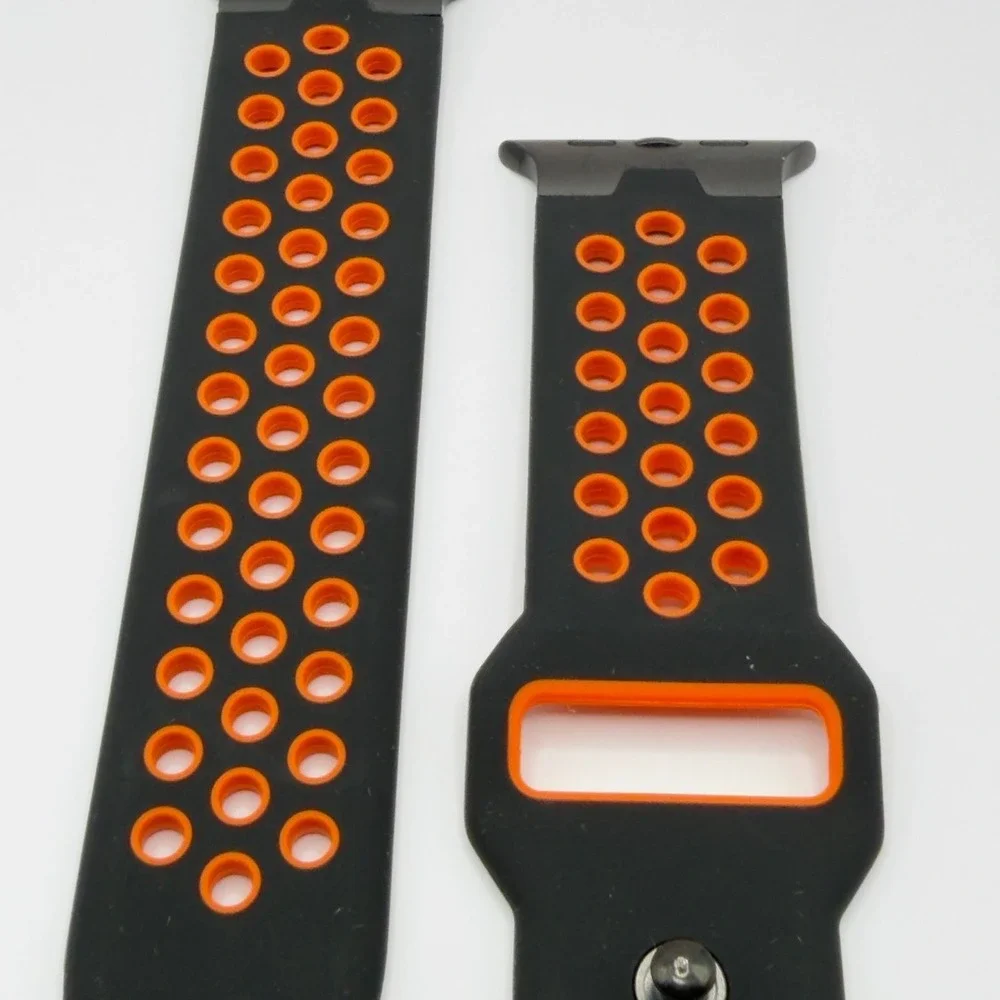 46 MM‎ Submersible Rubber Apple Watch Band Strap